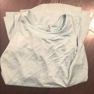 Cris Barros blue silk blouse